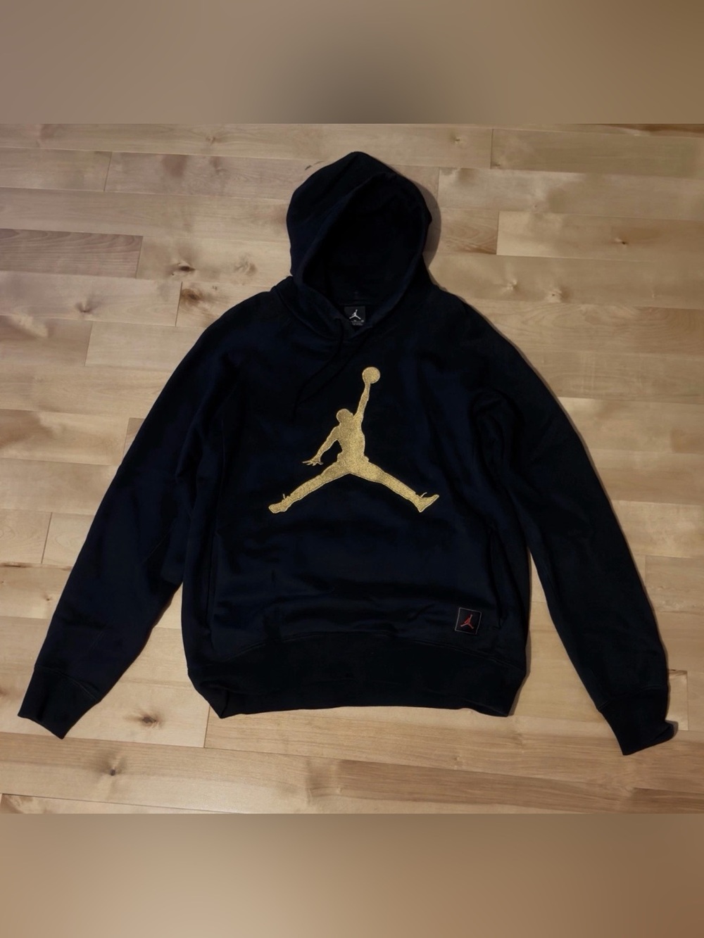 OVO X Jordan Hoodie Black Gold Drake Medium Owl